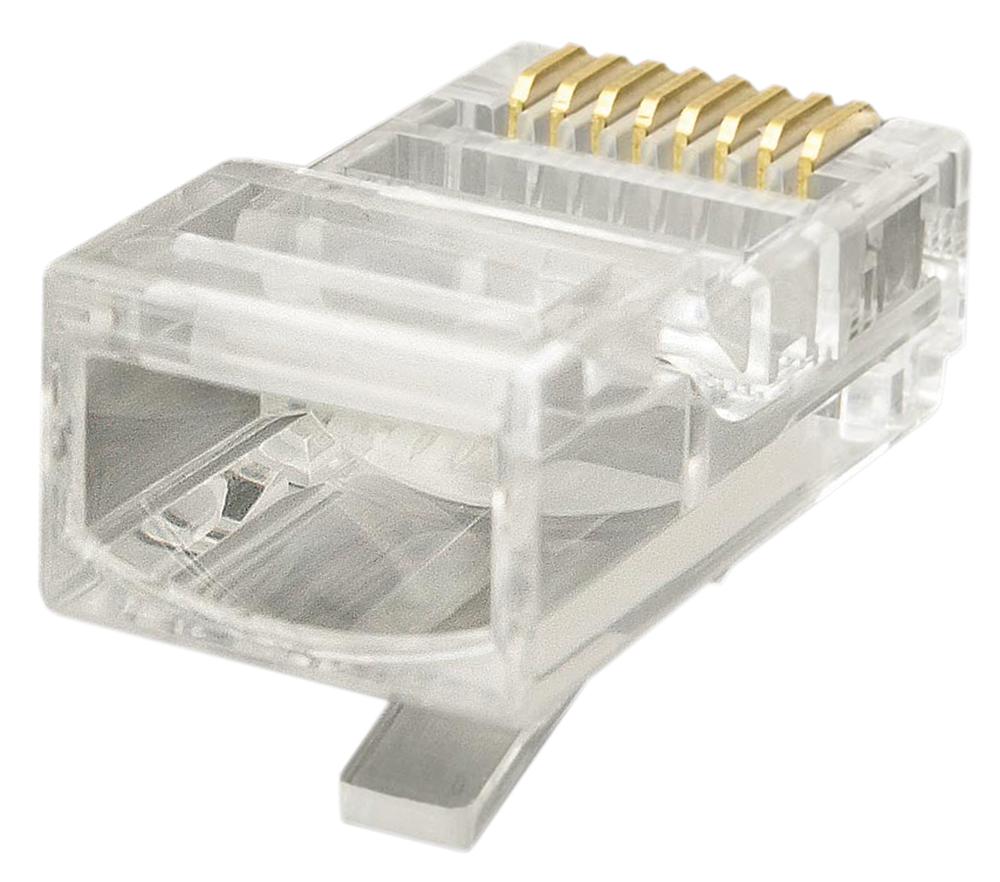 Kauden Lj8P8C/sd/100 Mod Connector, Rj45 Plug, 8P8C, 1Port, Cable