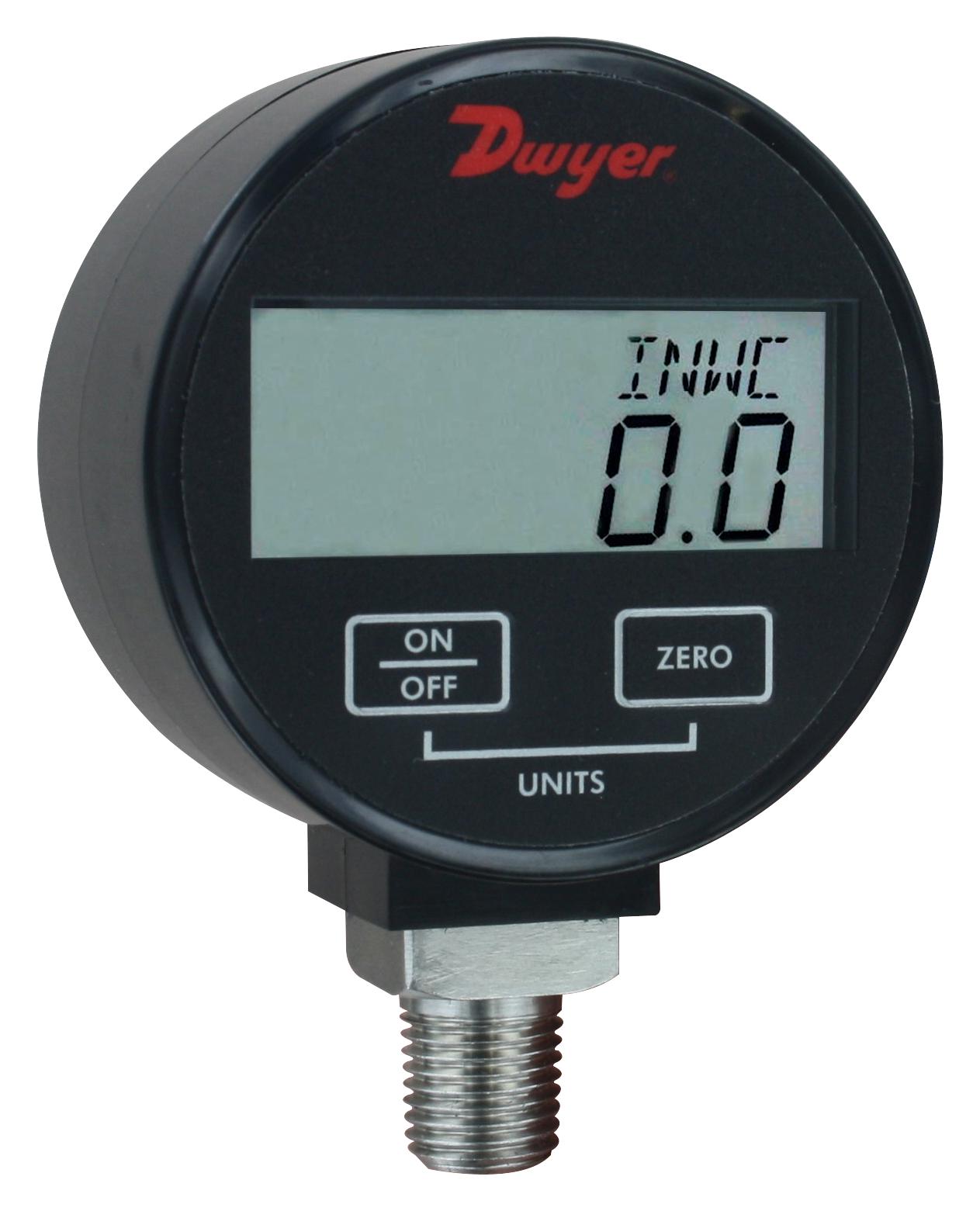 Dwyer Dpgw-12 Digital Pressure Gauge, 100Psi, 1/4