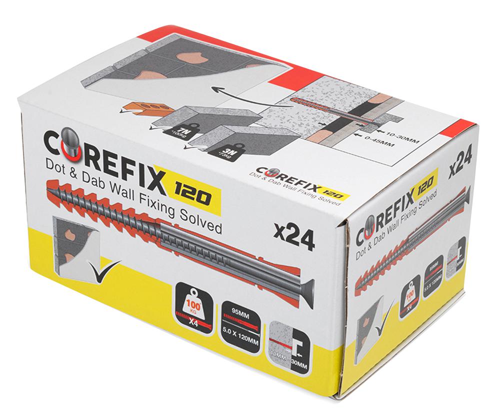 Corefix Cfx024P Corefix +30 Dryline Wall Fixing - 24Pk