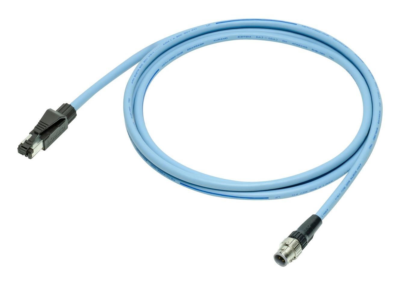 Omron Fq-Wn005-E Enet Cable, Rj45 Plug-Rj45 Plug, 5M