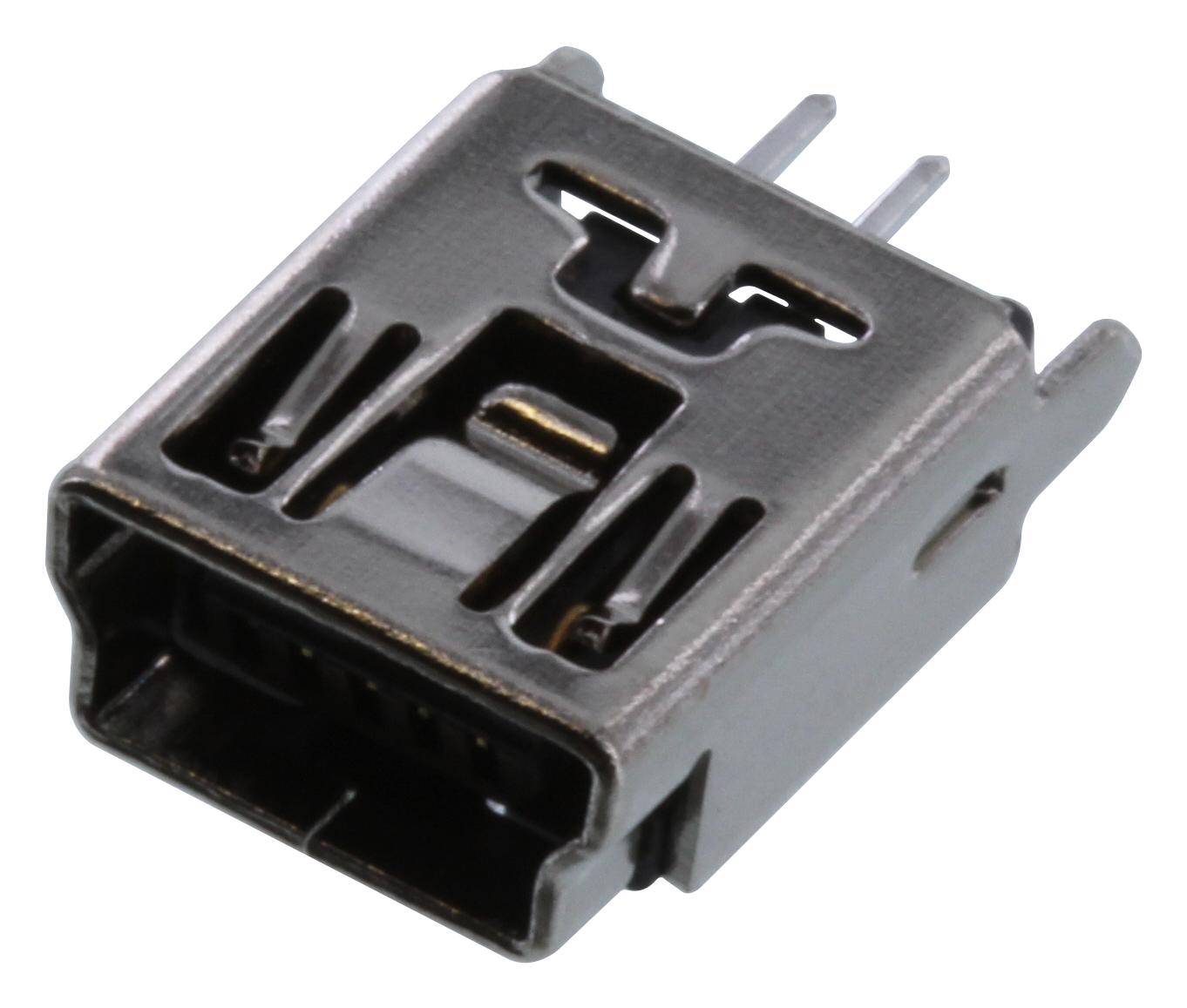 Amphenol Communications Solutions 10119313-301Tlf Mini Usb Connector, 2.0 Type B, Rcpt, 5Pos