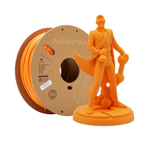 Polymaker 70848 3D Printer Filament, Pla, 1.75mm, Orange