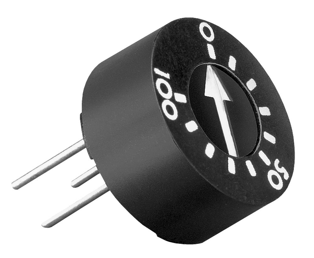 Tt Electronics/bi Technologies 93Pr5Klf Trimmer Potentiometer, 5Kohm 1Turn Through Hole