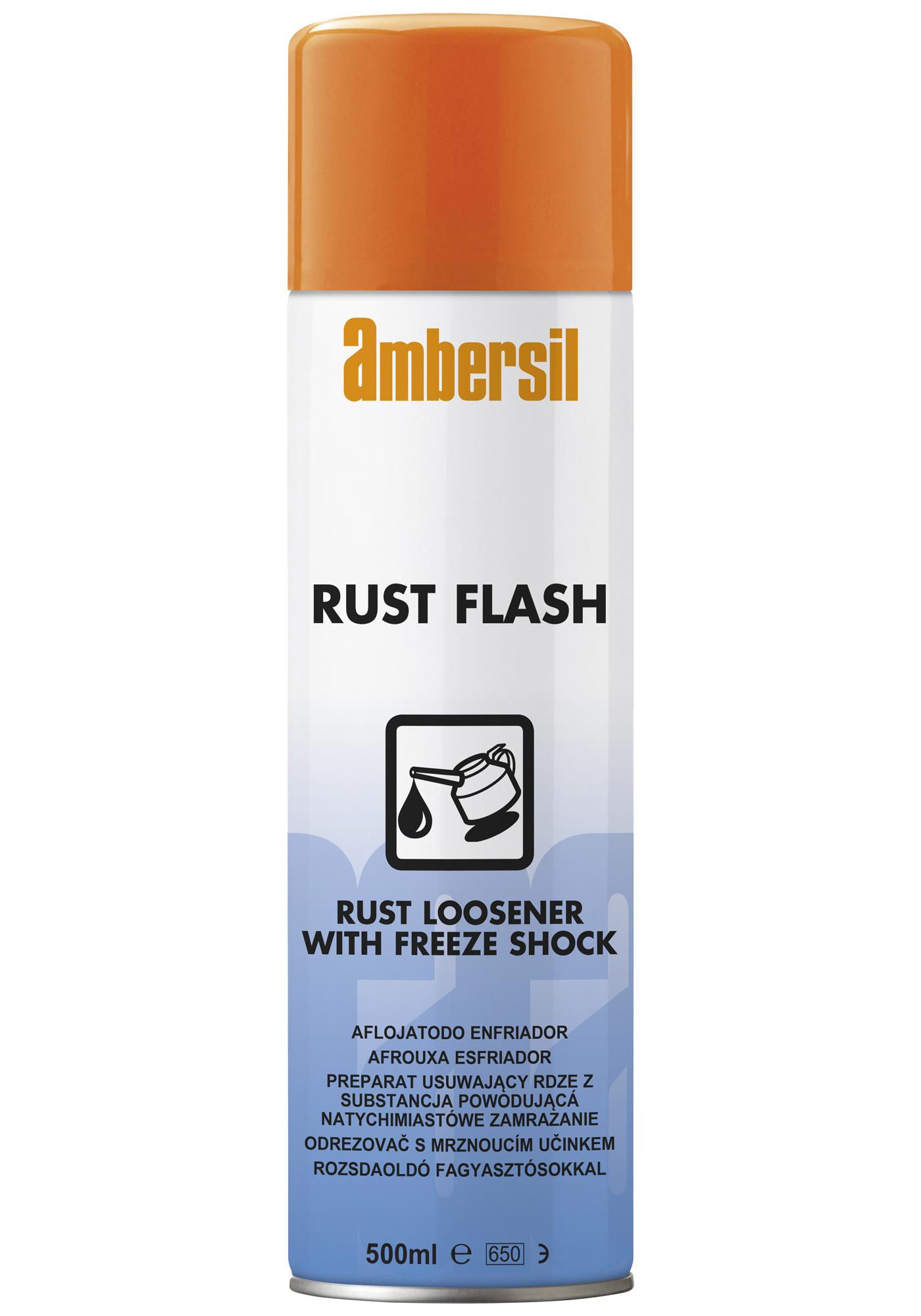 Ambersil Rust Flash, 500Ml Lubricant, Fluid, Aerosol, 500Ml