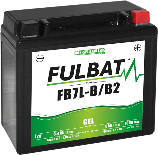 Fulbat FB7L-B/B2 Gel Motorcycle Battery Size