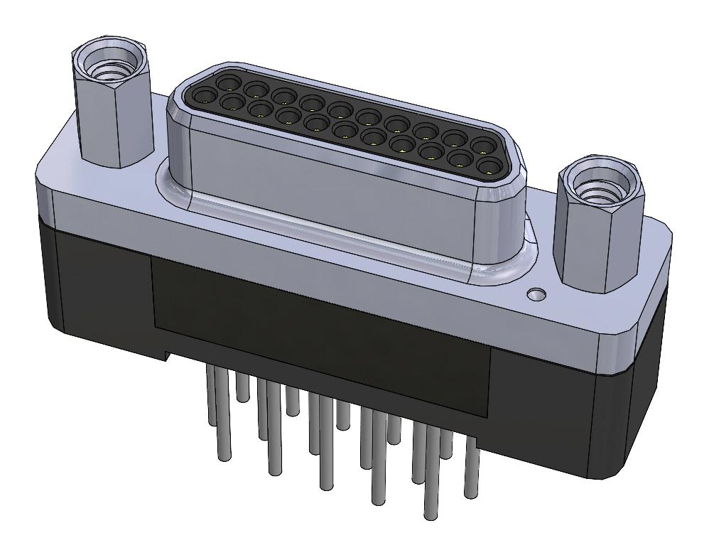 Amphenol Canada M83513/29-G02Pp Micro-D Sub Connector, Plug, 51Pos, Th