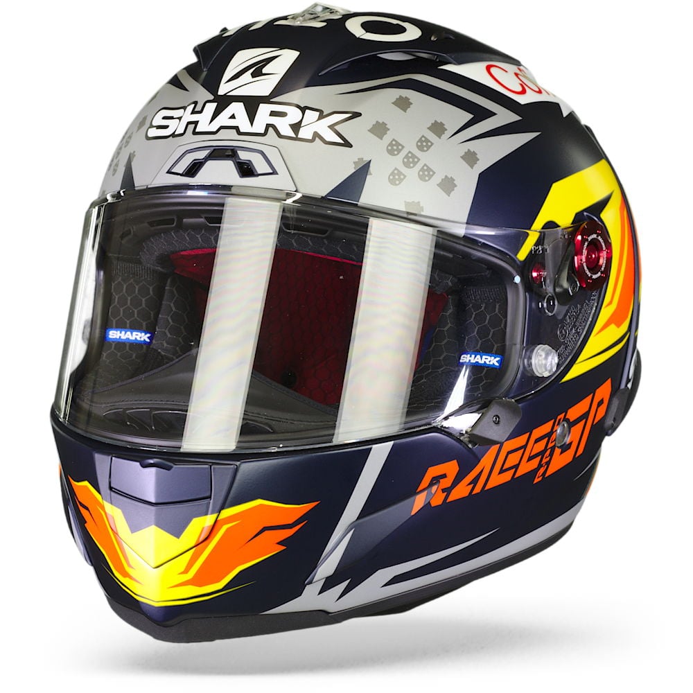 Shark Race-R Pro GP Oliveira Signature Mat Blue Silver White BSW Full Face Helmet Size S