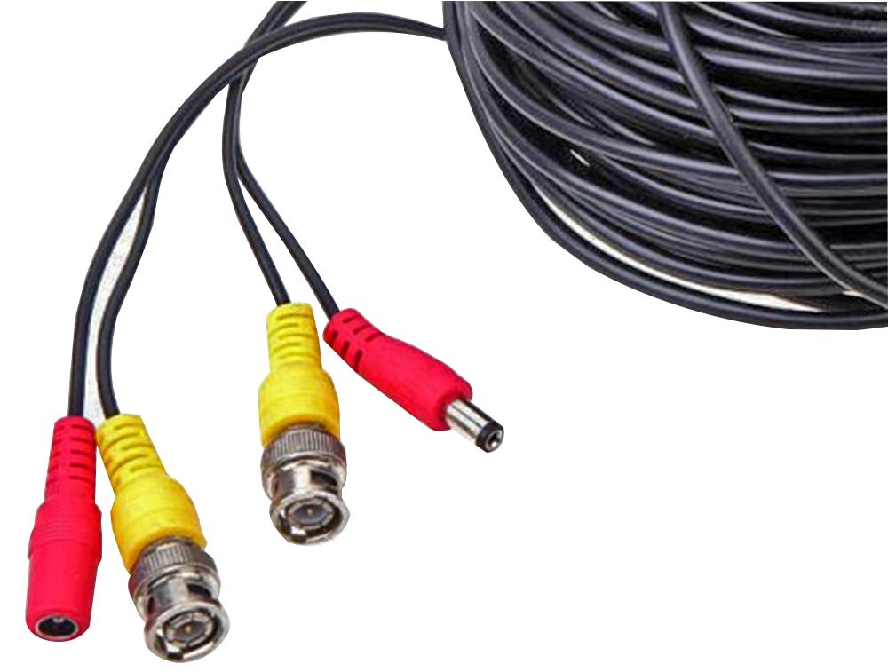 Blupont C-Bnc-18M Cable Assy, Bnc Plug-2.1mm Plug, 18M