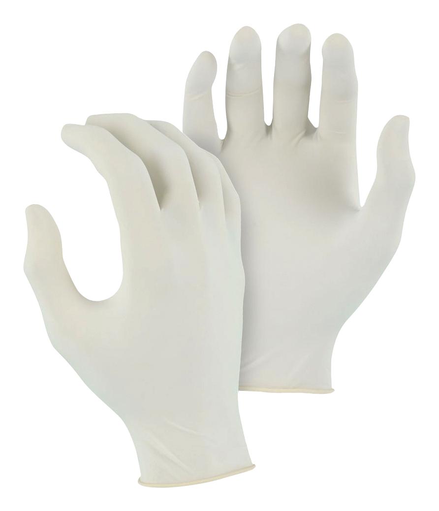 Majestic 3419/ 8 Glove, Disposable, Latex, S, Natural