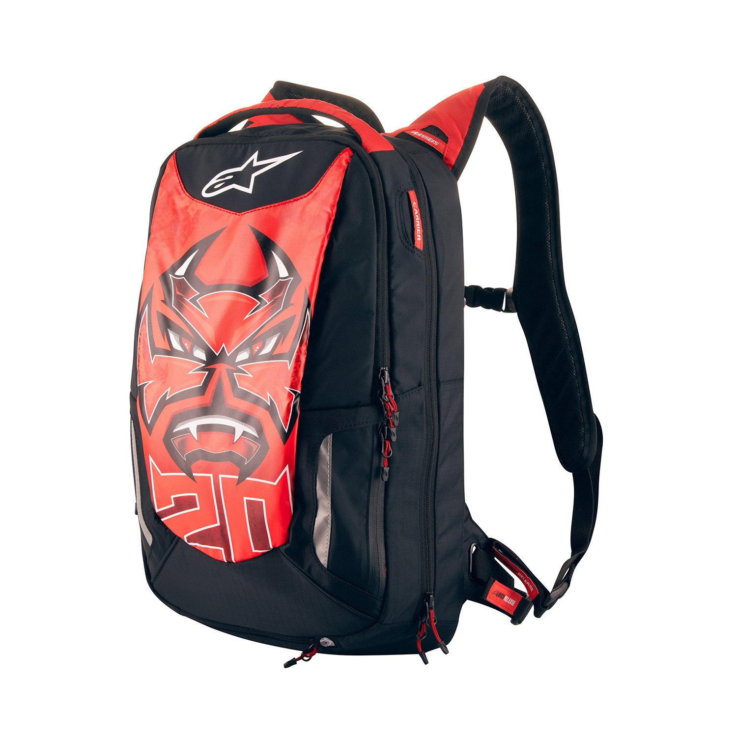 Alpinestars FQ20 City Hunter Backpack Black Bright Red White Size