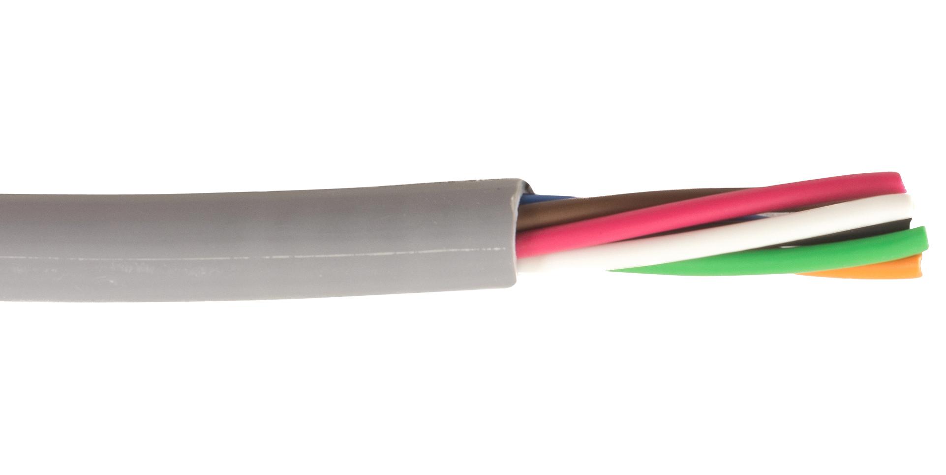Alpha Wire 1177L Sl001 Unshld Flex Cable, 7Cond, 0.35mm2, 305M