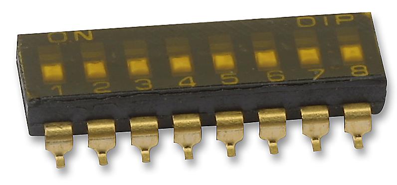 Multicomp Pro Mcdmr-08-T-V-T/r Dip Switch, Spst, 0.025/24Vdc, 8Pos, Smt