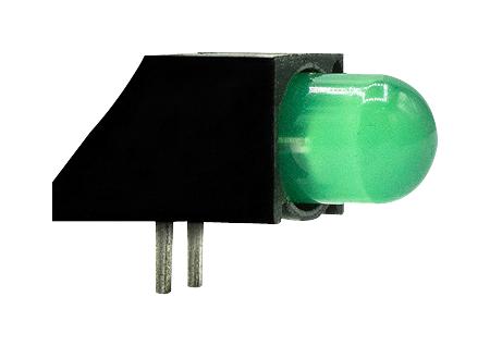 Dialight 550-6207F Ckt Board Indicator, Green, 8.7Mcd, Th