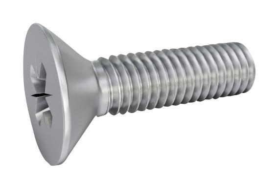 TR Fastenings Tr00008247-000 Screw, Flat/csk Head Pozidriv, M4, 5mm