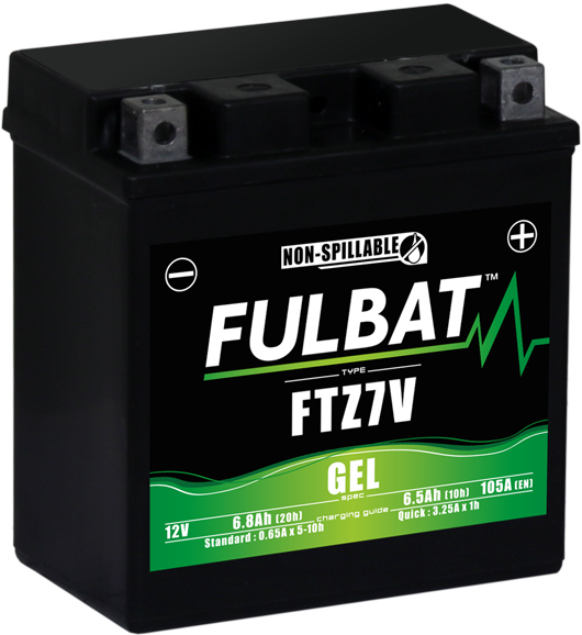 Fulbat FTZ7V Gel Motorcycle Battery Size