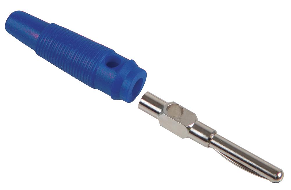 Multicomp 25.412.5 Plug, 4mm, Blue