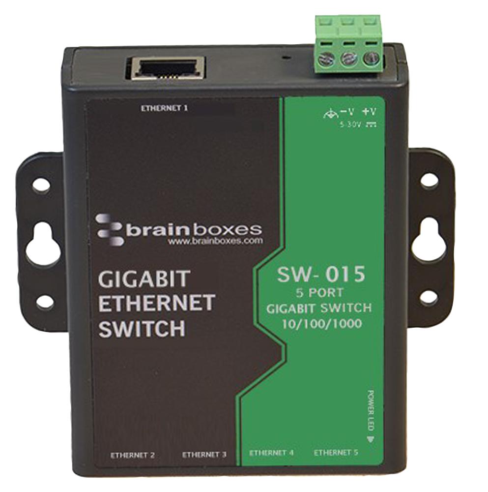 Brainboxes Sw-015 Ernet Switch, Unmanaged Gigabit, Rj45X5