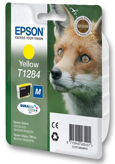 Epson T1284 Ink Cartridge, Yellow, T1284