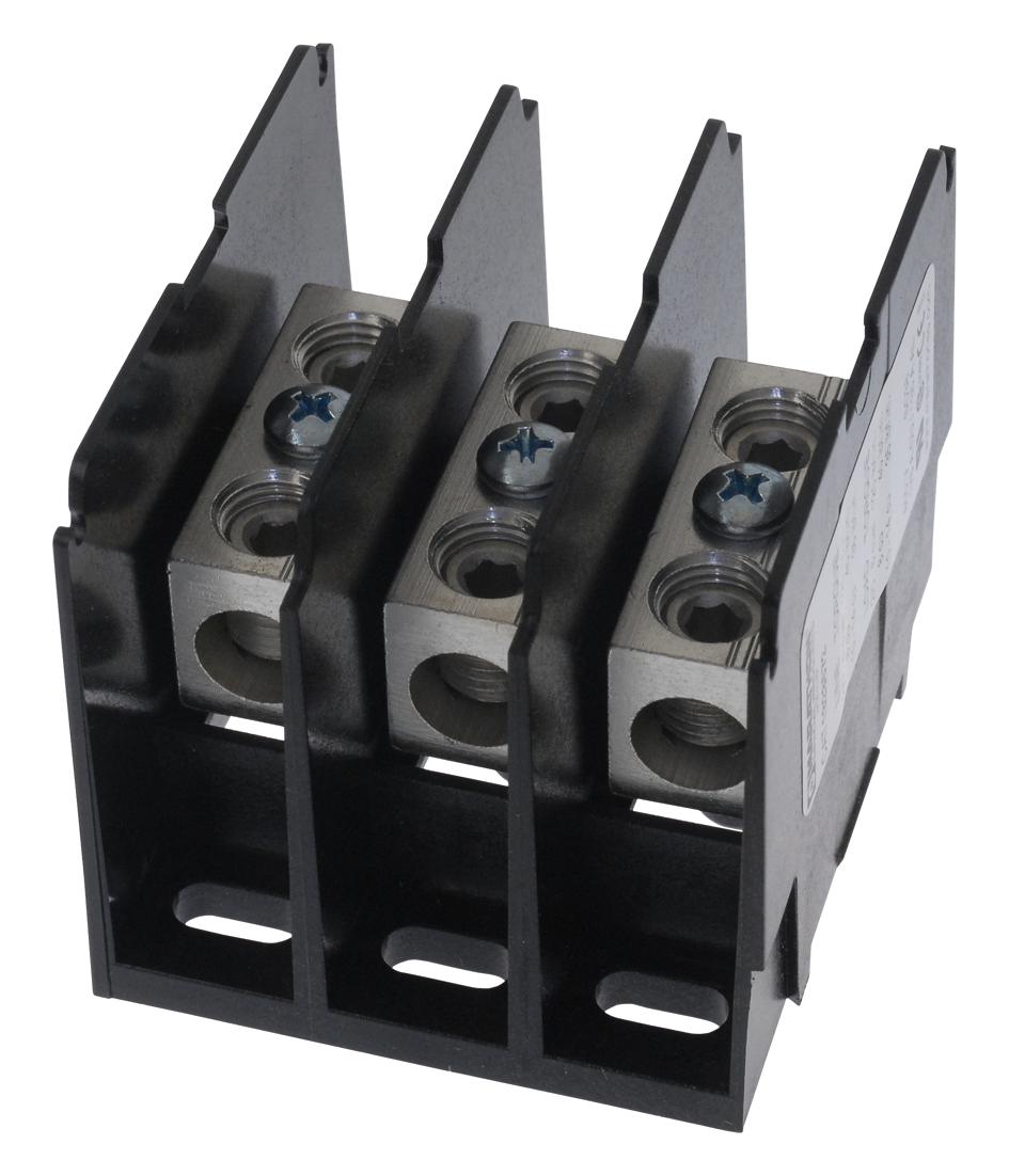 Marathon Special Products 1323572 Terminal Block, Barrier, 3 Position, 2/0-14Awg