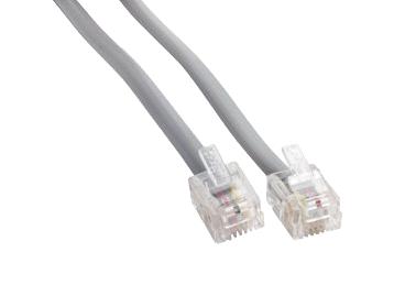 Amphenol Cables on Demand Mp-5Frj11Stws-001. Enet Cable, Rj11 Plug-Plug, 1Ft