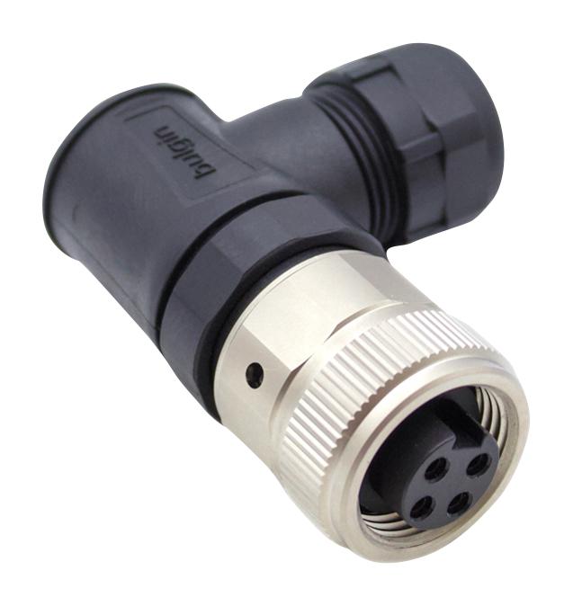 Bulgin Pxptpu78Raf04Astm22 Sensor Connector, 7/8