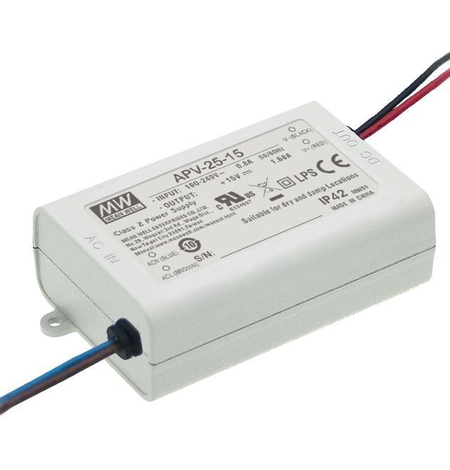 MEAN WELL Apv-25-5 Led Driver, Constant Voltage, 17.5W