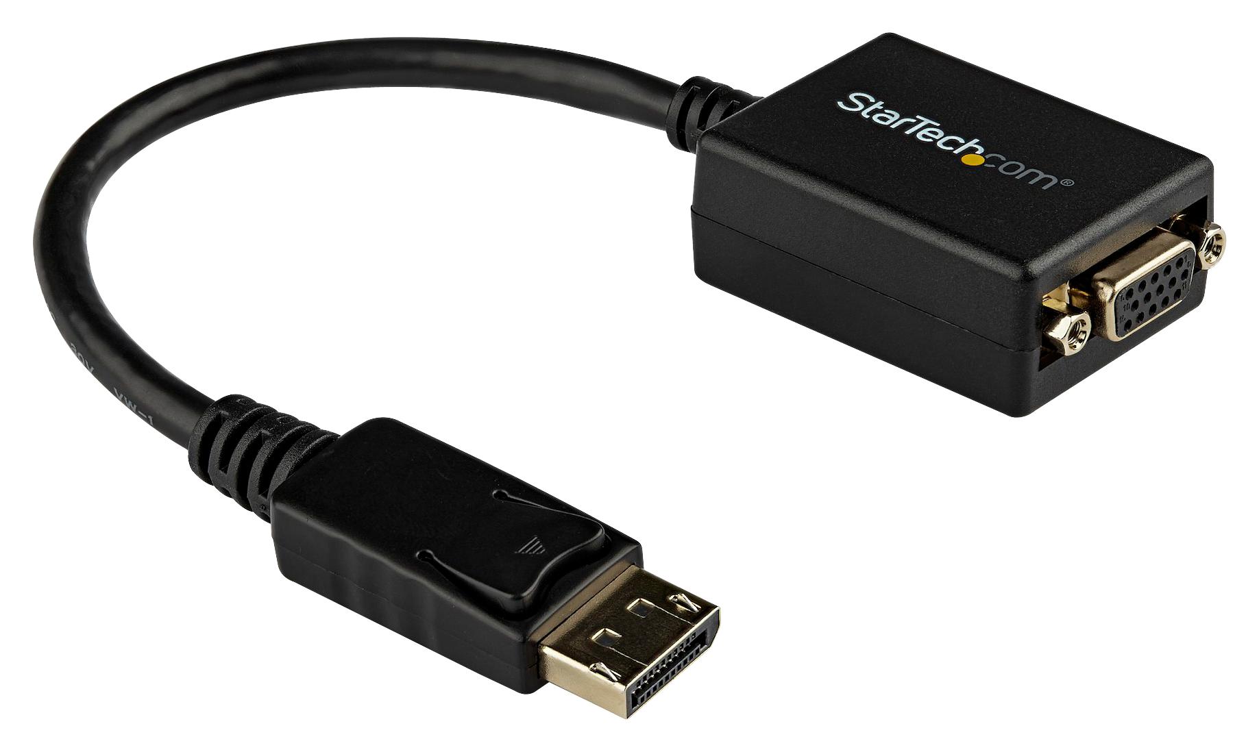 Startech Dp2Vga2 Adapter Cable, Dp Plug-Vga Rcpt, 225mm