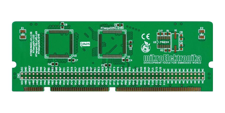MikroElektronika Mikroe-460 Pcb, Mcu Card, 100Pin, Tqfp