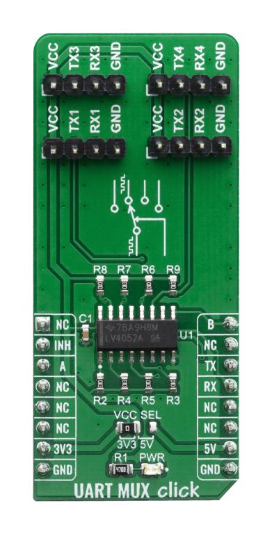 MikroElektronika Mikroe-3878 Uart Mux Click Board