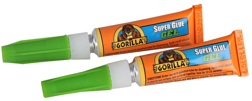 Gorilla Superglue Gel 2X3G Superglue Gel, 2X3G, Pk2