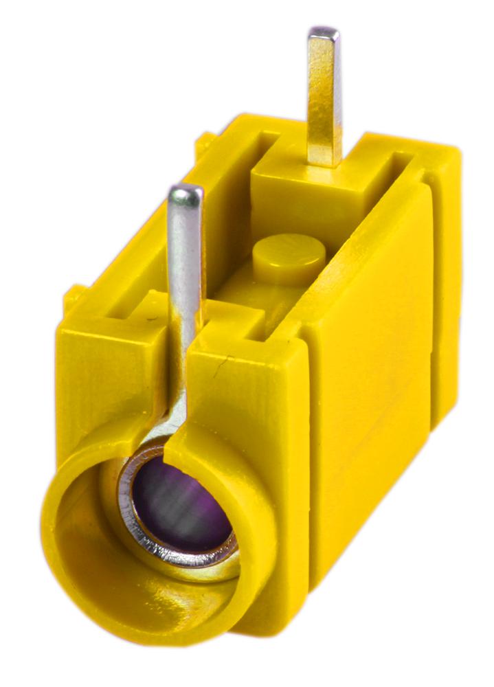 Multicomp 24.243.3 Socket, 4mm, Pcb, Yellow
