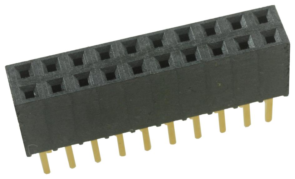 Samtec Ssq-110-03-G-D Connector, Rcpt, 20Pos, 2Row, 2.54mm