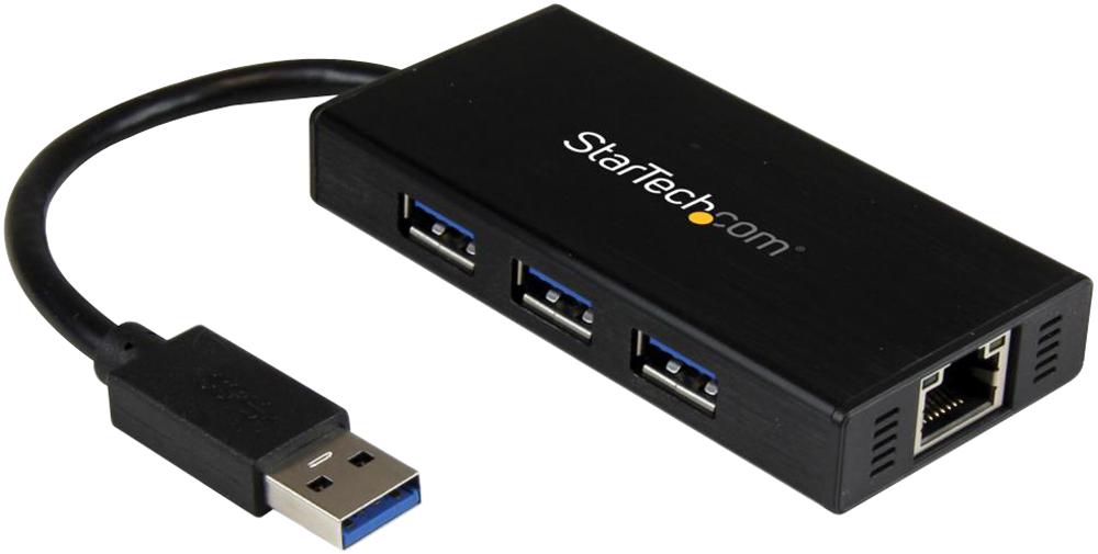 Startech St3300Gu3B Usb 3.0 Hub, Bus Powered, 3Port