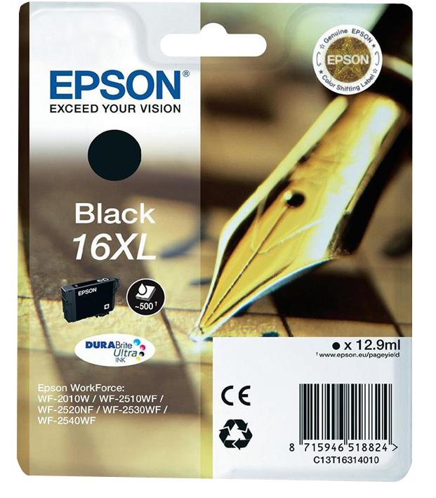 Epson C13T16314010 Ink Cartridge, Original, Black, Epson