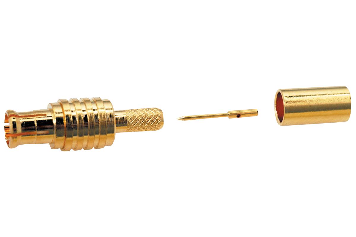 Amphenol RF 252103-75 Rf/coaxial, Mcx Plug, Straight, 75 Ohm, Crimp