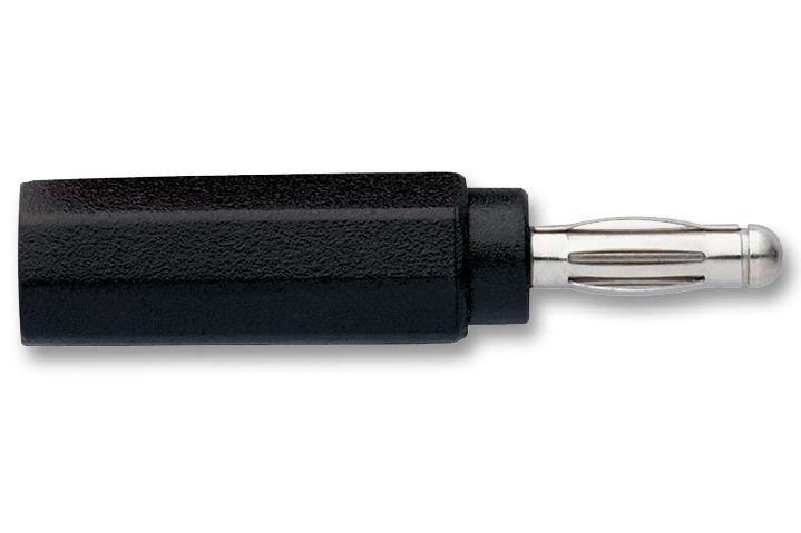 Pomona 6728-0 Adaptor, 4mm, Safety, Black