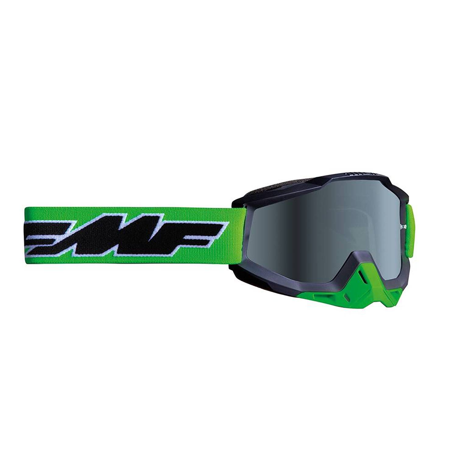 FMF Powerbomb Rocket Lime Mirror Green Goggles Size