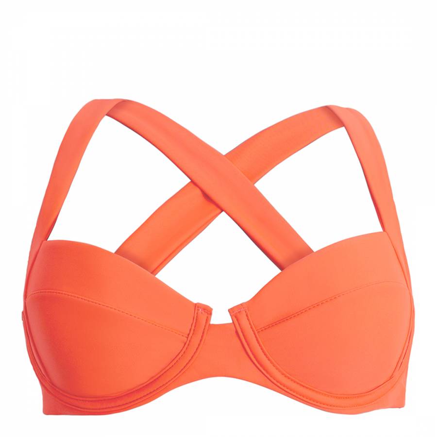 Orange Omni Perla Halter Bikini Top