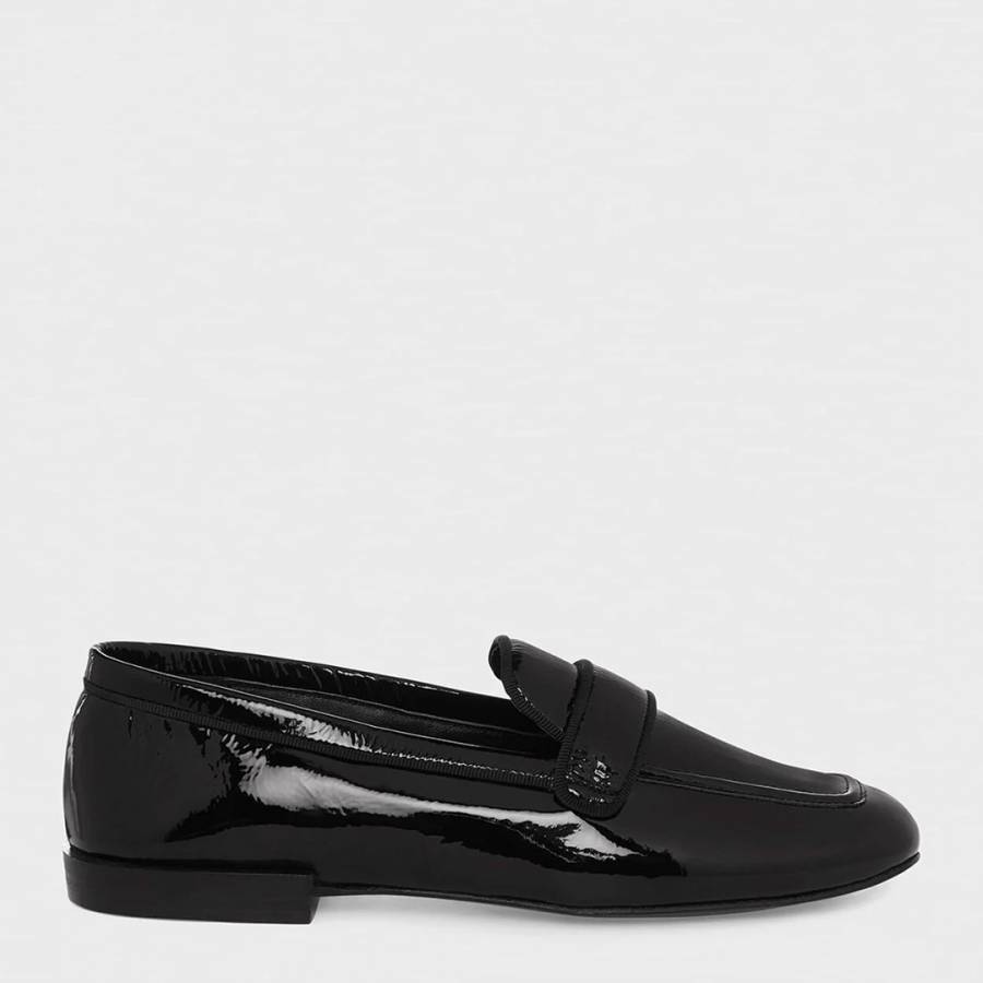 Black Vivian Leather Loafers