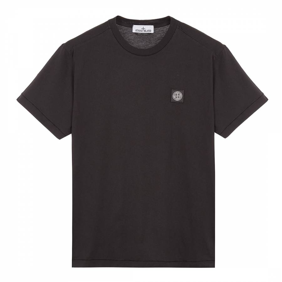 Black Garment Dyed Cotton T-Shirt