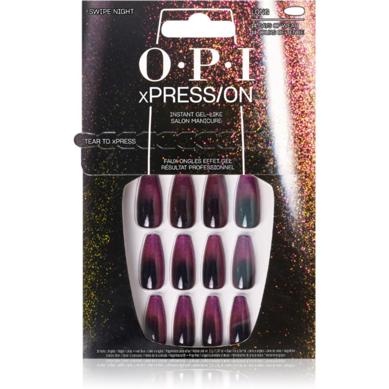 OPI xPRESS/ON false nails Swipe Night 30 pc