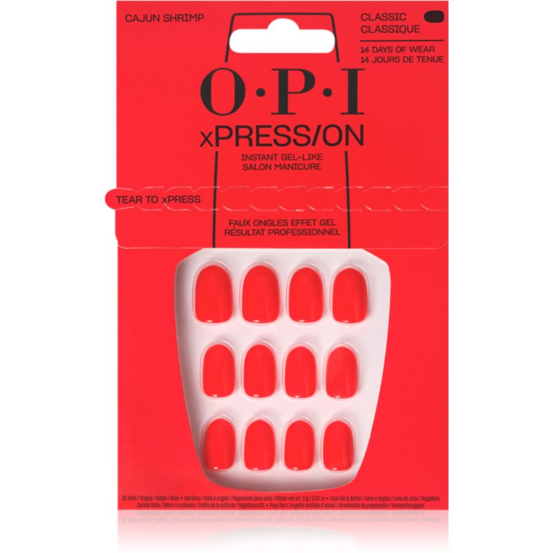 OPI xPRESS/ON false nails Cajun Shrimp 30 pc