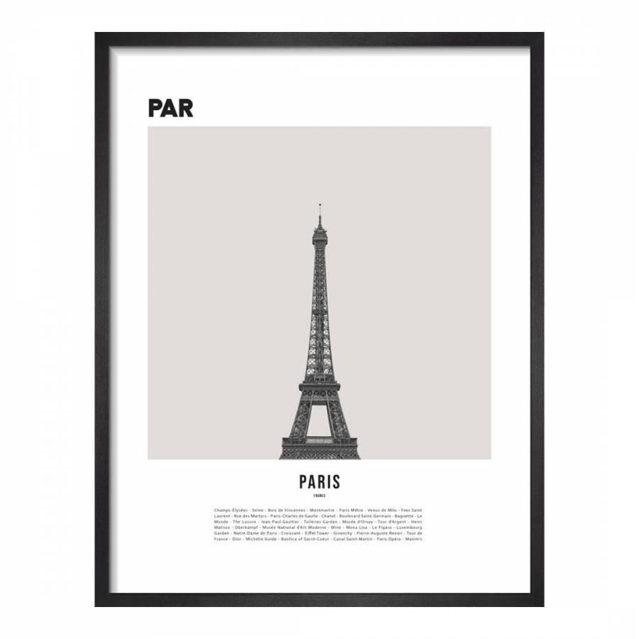 Paris II 28x36cm Framed Print