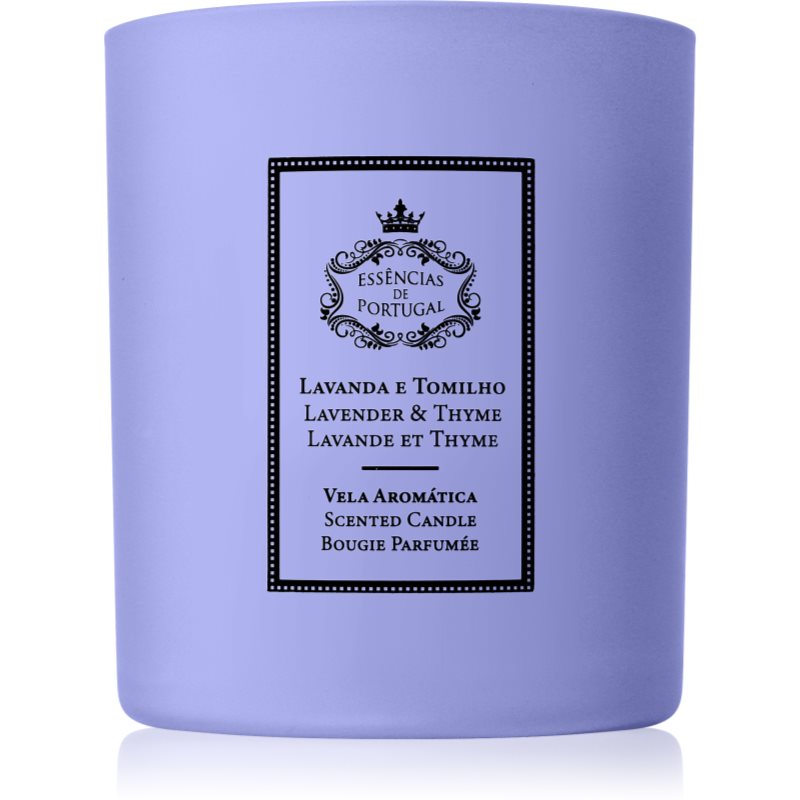 Essencias de Portugal + Saudade Natura Lavender & Thyme scented candle 180 g