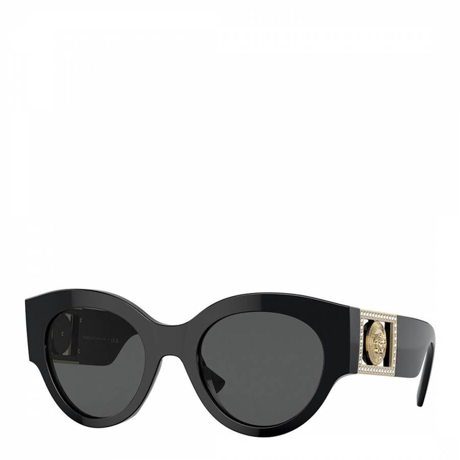 Women's Black Versace Sunglasses 52mm