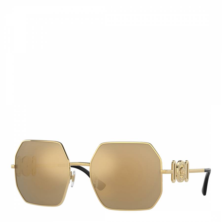 Women's Gold Versace Sunglasses 58mm