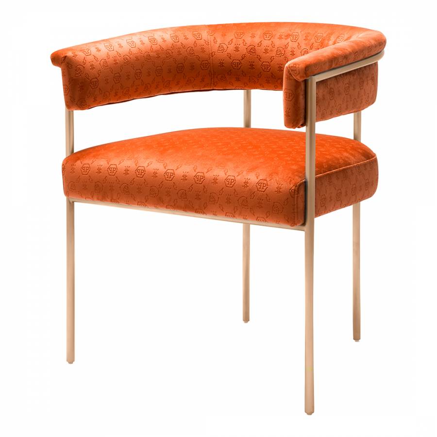 Monogram Dining Chair Orange