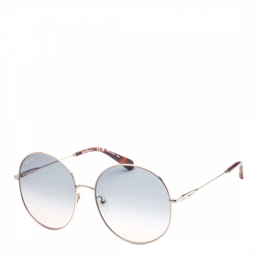 Women's Silver Salvatore Ferragamo Sunglasses 60mm