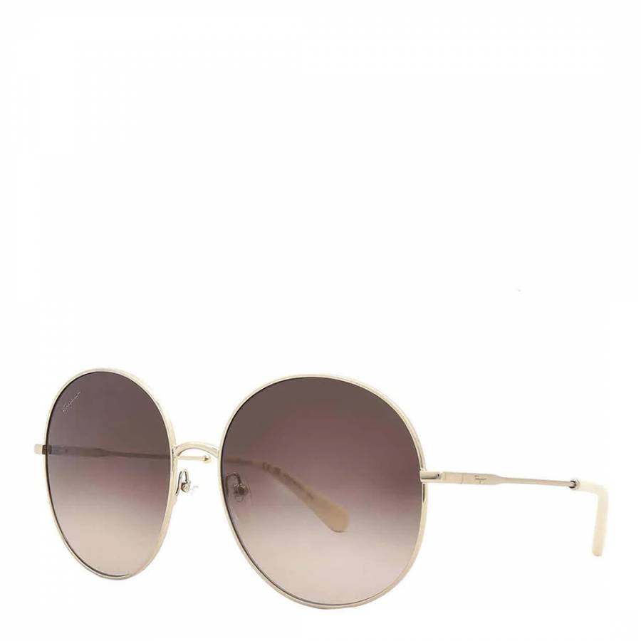 Women's Gold Salvatore Ferragamo Sunglasses 60mm