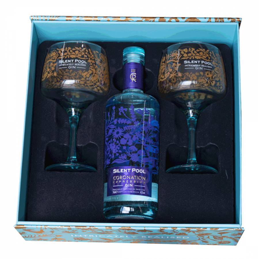 Silent Pool Coronation Expression Gin and Copa Glass Gift Set